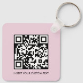 Sleutelhangers Modern Minimaal QR-code Aangepaste (Achterkant)