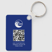 Sleutelhangers QR Code Zakelijk Logo Professioneel (Achterkant)