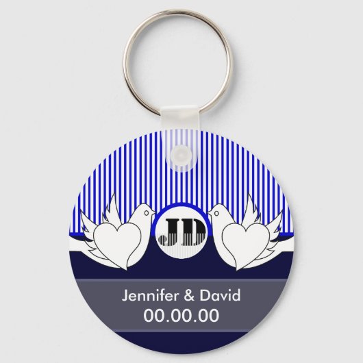 Sleutelhangers van liefhebbende honden (Voorkant)