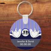 Sleutelhangers van liefhebbende honden (Voorkant)