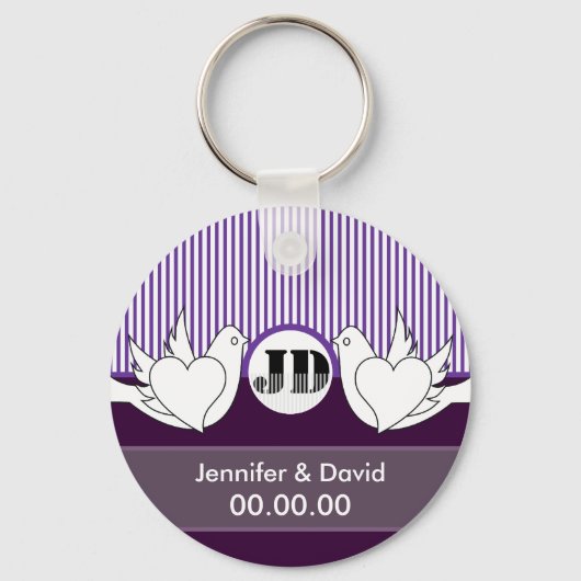 Sleutelhangers van liefhebbende honden (Voorkant)