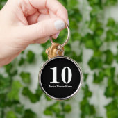 Sleutelhangers voor het nummer van de kamer in het (Hand)