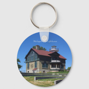Sleutelketen van Michigan City Lighthouse Sleutelhanger