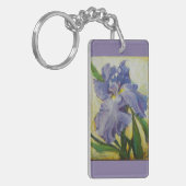 sleutelketen van Paarse iris Sleutelhanger (Voorkant Links)