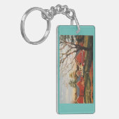 sleutelketen van Red Barn-cluster Sleutelhanger (Voorkant Links)