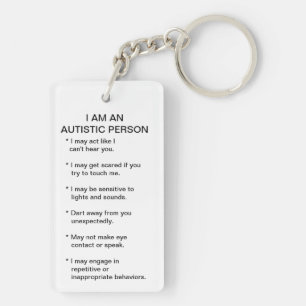 Sleutelketen voor autisme-id sleutelhanger