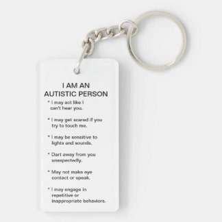 Sleutelketen voor autisme-id sleutelhanger
