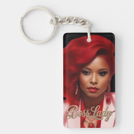 Sleutelketting van Boss Lady Acryl Sleutelhanger (Voorkant)