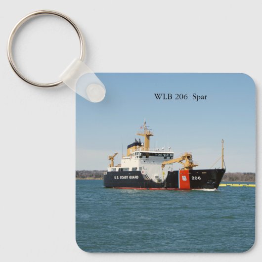 sleutelketting van spar metaal sleutelhanger (Voorkant)