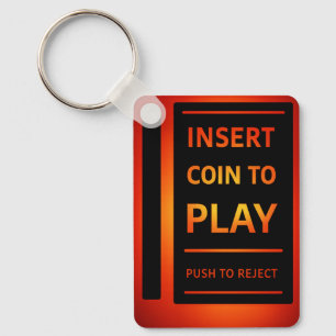 Sleutelkoord om Retro Arcade te spelen Gamer Sleutelhanger