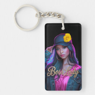 Sleutelkoord van Boss Lady Acryl Sleutelhanger
