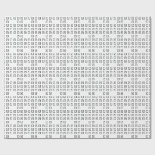 Sleutelnummers van de braille-computer cadeaupapier (Vlak)