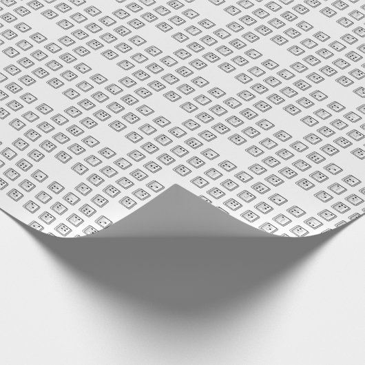 Sleutelnummers van de braille-computer cadeaupapier (Hoek)