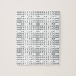 Sleutelnummers van de braille-computer legpuzzel