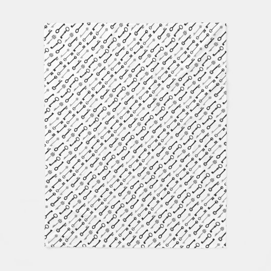  sleutelpatroondeken fleece deken (Voorkant)