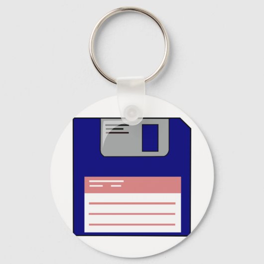 Sleutelring Floppy Disk Sleutelhanger (Voorkant)
