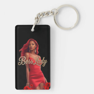 Sleutelring van Boss Lady Acryl Sleutelhanger