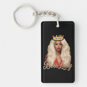 Sleutelring van Boss Lady Acryl Sleutelhanger
