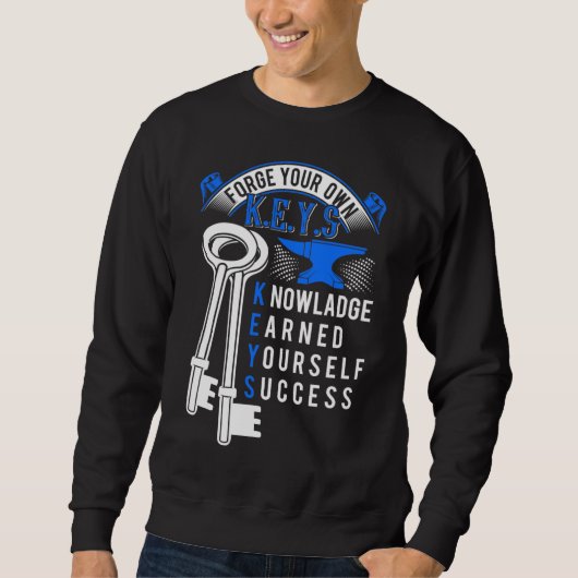 sleutels Donker zweet m Sweatshirt (Voorkant)