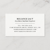 Sleutels en hangslot, slotenmaker Visitekaartje (Achterkant)