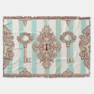  sleutels, sloten: vrij handpatroon. deken