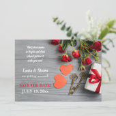 Sleutels van de Liefde Save the Date Aankondiging (Staand voorkant)