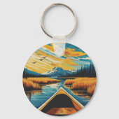 Sleutels van het Lake Cabin boothuis Sleutelhanger (Achterkant)