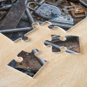 sleutels vergrendelen werkplaats uitdagend legpuzzel (Zijkant)