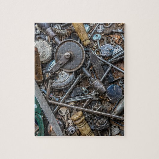  sleutels vergrendelen werkplaats uitdagend legpuzzel (Verticaal)