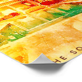  sleutelstation voor West-reizen Poster (Hoek)