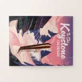 Sleutelsteen om te skiën legpuzzel (Horizontaal)