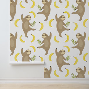 Sleuven en Bananas Pattern Behang