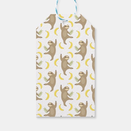 Sleuven en Bananas Pattern Cadeaulabel (Achterkant)
