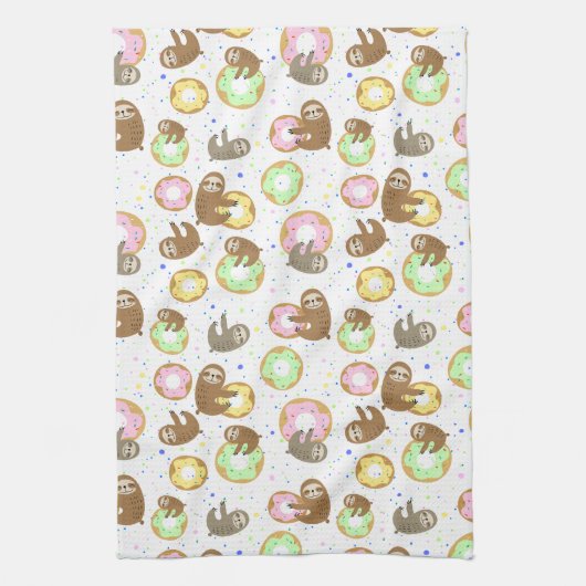 Sleuven en donuts theedoek (Verticaal)