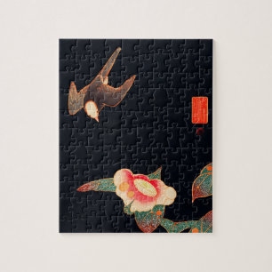 Slib en Camellia (1900) van Ito Jakuchu Legpuzzel