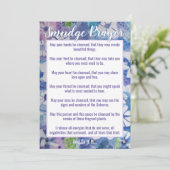 Slib Prayer voor het schoonmaken van de energiefil Kaart (Staand voorkant)