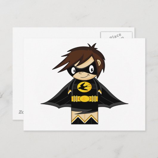 SliBriefkaart Superheld Briefkaart (Voorkant / Achterkant)