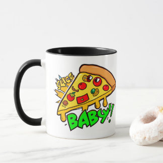 Slice-Baby | Grappig Pizza Pop Cultuur Ontwerp Mok