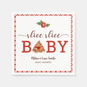 Slice Baby Pizza Baby shower servetten – Fun F (Voorkant)
