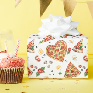 Slice Baby Pizza en Fopspeen Baby shower Wr Cadeaupapier