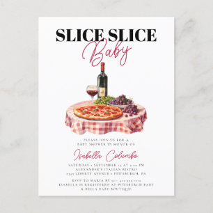Slice Baby Pizza Party Baby shower Briefkaart