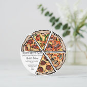 Slice Baby Rustic Pizza Genderneutraal Kaart (Staand voorkant)