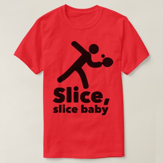 Slice baby zwart t-shirt (Design voorkant)