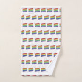 Slice de gâteau de Mariage de couche arc-en-ciel L (Serviette à main)