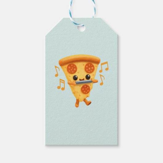 Slice Een mondharmonica spelen Cadeaulabel (Voorkant)