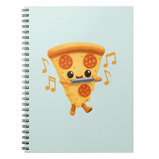 Slice Een mondharmonica spelen Notitieboek (Voorkant)