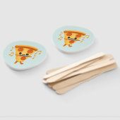 Slice Het spelen van een Harmonica Schattige Handwaaier (Niet-gemonteerd)