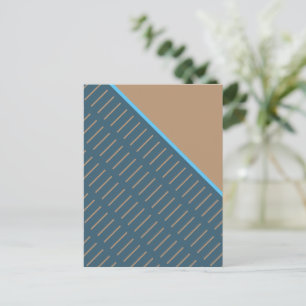 Slice of Brown Abstract Art Design Briefkaart