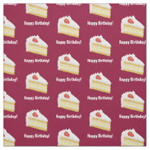 Slice of Cake & Happy Birthday of een andere tekst