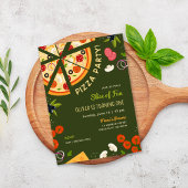 Slice of Fun 1st Verjaardag Pizza Party Kaart